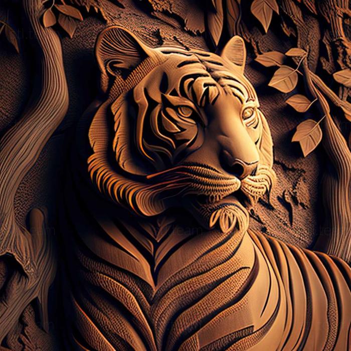 3D модель Скотурій тигровий (STL)